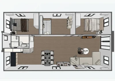 Casa Prefabricada Terramar Distribución